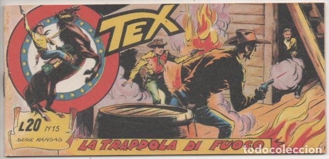 C&oacute;mics: Comic E00015: Tex L20 n&ordm; 15 Serie Kansas, la Tromppola di Fuoco - Bonelli - Foto 1