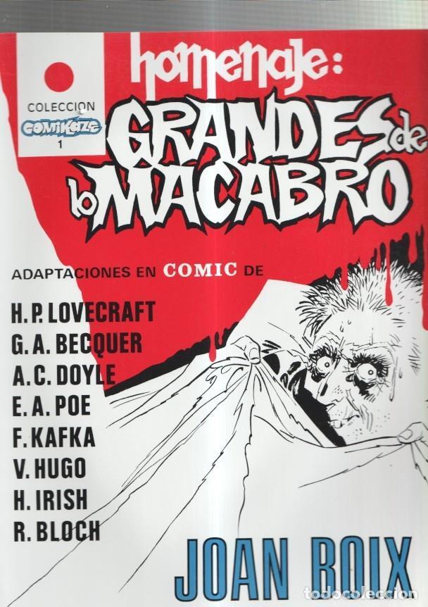 Comics: Coleccion Comikaze numero 1: Grandes de lo Macabro (dedicatoria autor al due&ntilde;o original) - Joan Boix
