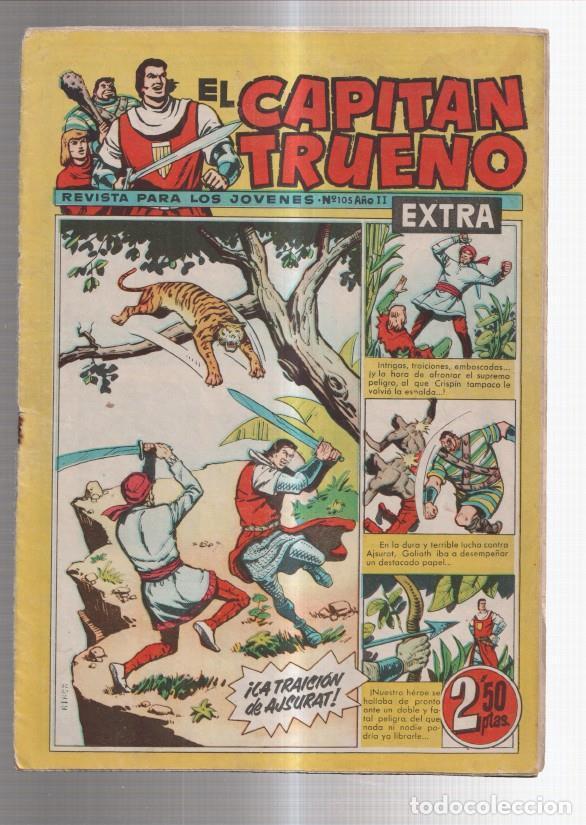 Comics: El Capitan Trueno Extra numero 105 (aviejado) (numerado 3 en trasera) - varios