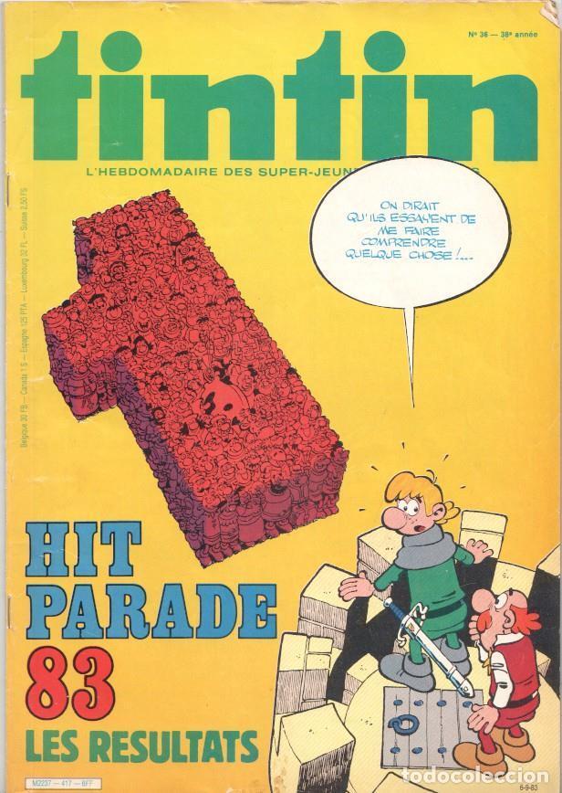 C&oacute;mics: Revista Tintin num 36, a&ntilde;o 38, 6/9/83: Hit Parade 83 - varios
