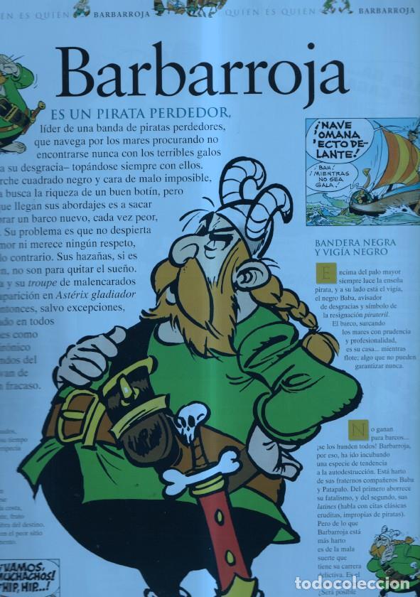 Fumetti: Poster-Ficha Asterix: Quien es quien: Barbarroja - Varios
