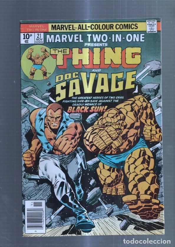 C&oacute;mics: Marvel Two in One numero 21: The Thing and Doc Savage - - Foto 1