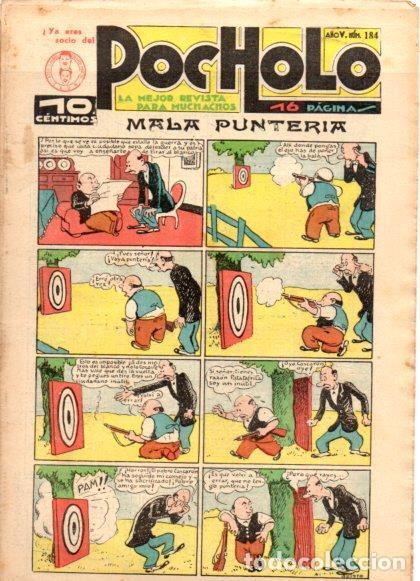 C&oacute;mics: V49002: POCHOLO n&ordm; 184. Mala punteria - NULL - Foto 1