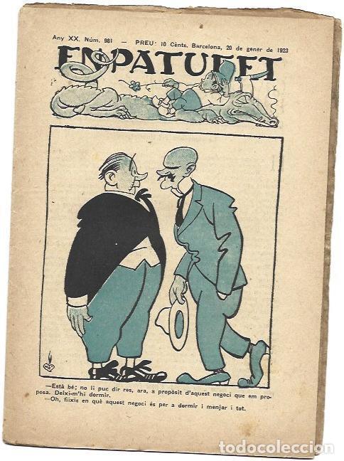C&oacute;mics: PATUFET 2802: Numero 982, 20 de enero de 1923