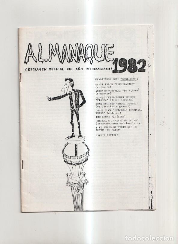 Comics: Fanzine: almanaque 1982 resumen musical del a&ntilde;o que desaparece - Varios