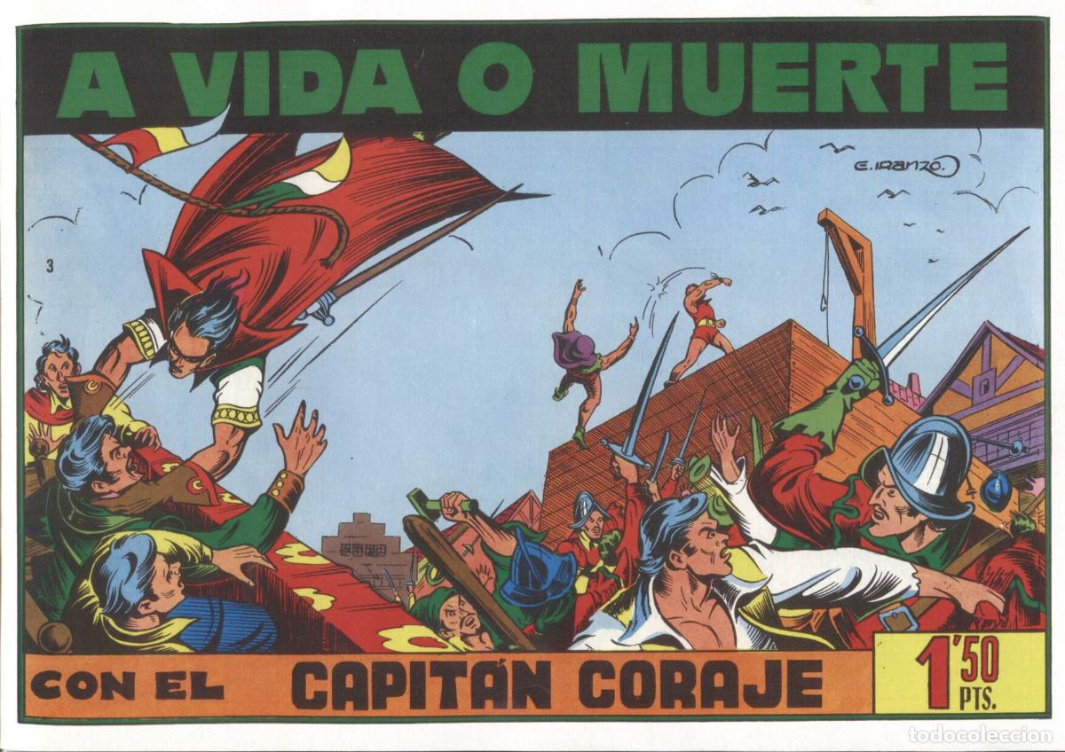 C&oacute;mics: Facsimil: El Capitan Coraje numero 03: A vida o muerte - Iranzo - Foto 1