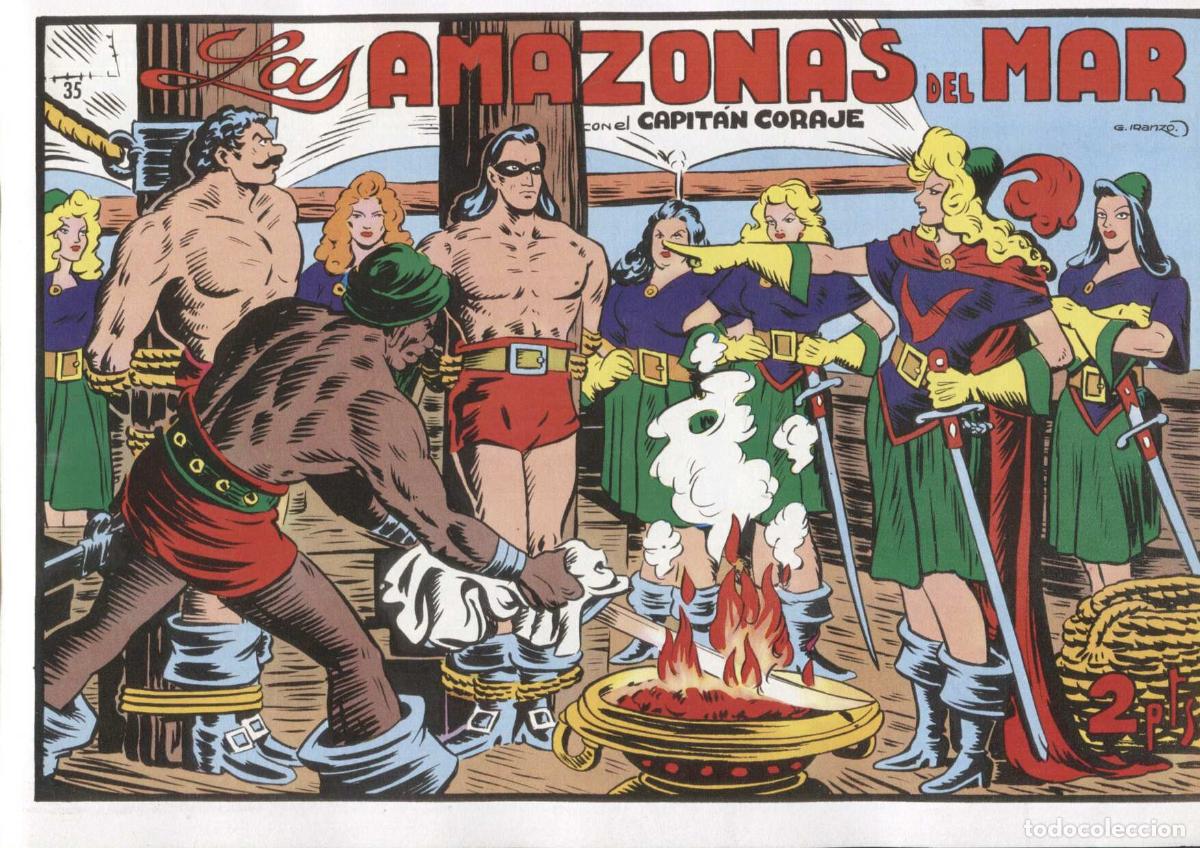 C&oacute;mics: Facsimil: El Capitan Coraje numero 35: las amazonas del mar - Iranzo - Foto 1