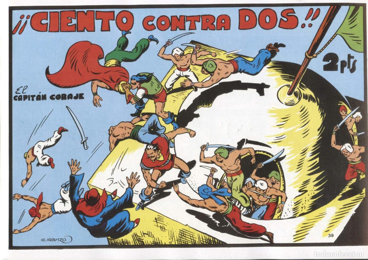 C&oacute;mics: Facsimil: El Capitan Coraje numero 39: ciento contra dos - Iranzo - Foto 1