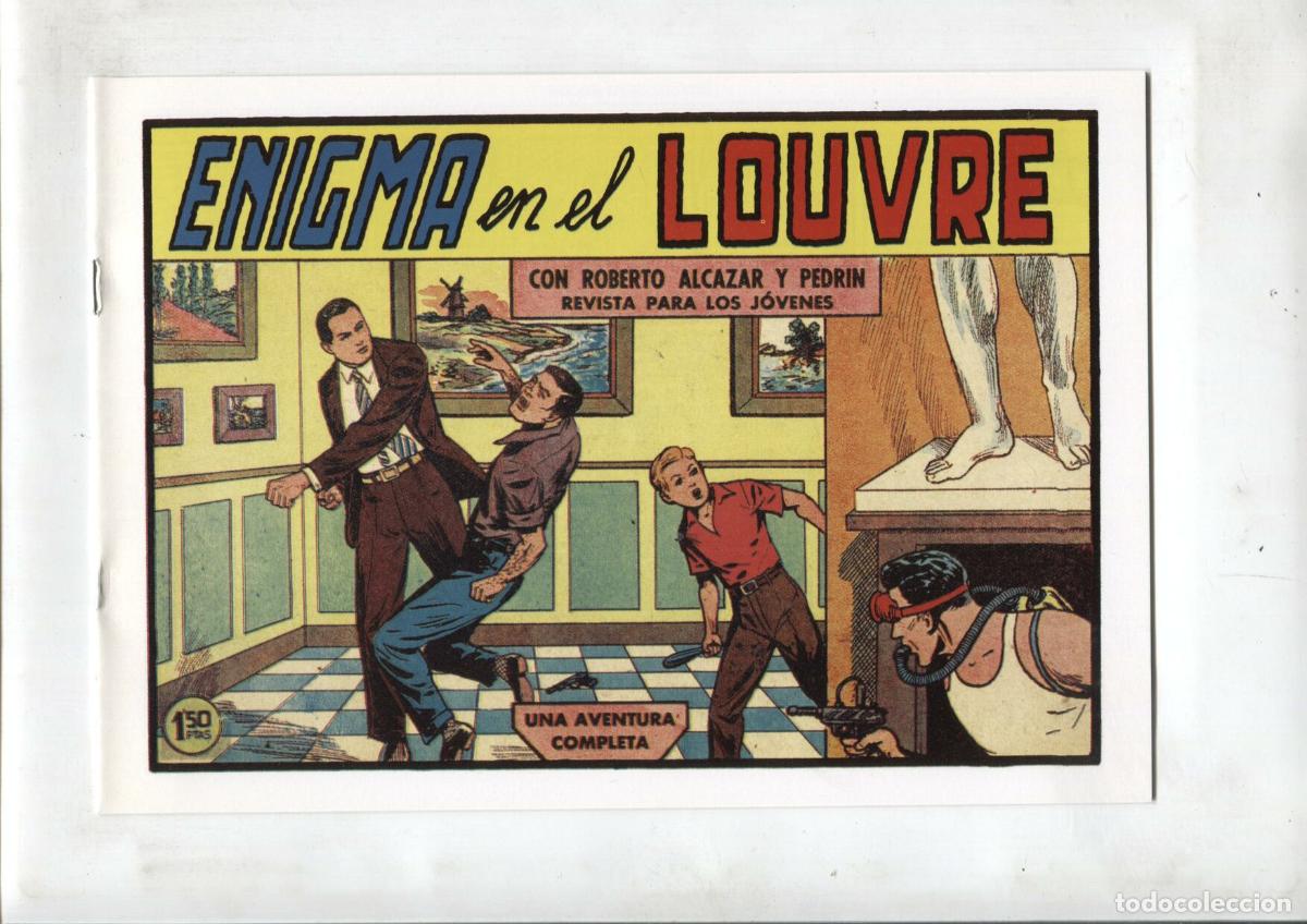 Comics: Facsimil: Roberto Alcazar y Pedrin numero 0424: Enigma en el Louvre - Varios