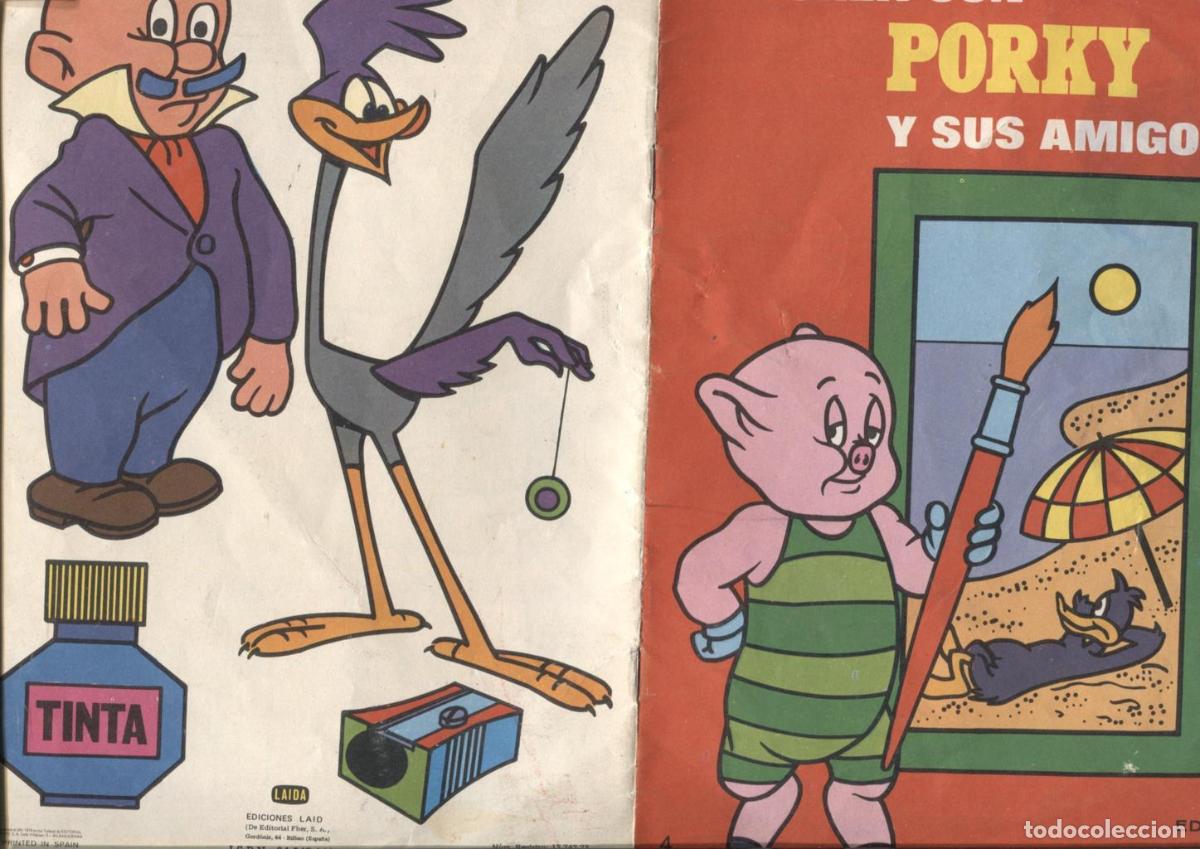 C&oacute;mics: Colorea con Porky y sus amigos numero 4 - - Foto 1