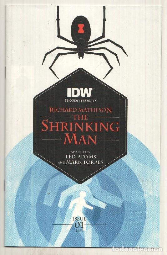 C&oacute;mics: IDW: The Shrinking Man num 01, july 2015 first printing. Adapted by Ted Adams and Mark Torres - Ted