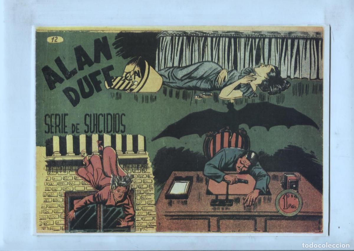 C&oacute;mics: Facsimil: Alan Duff numero 12: Serie de suicidios - Julio Vivas - Foto 1