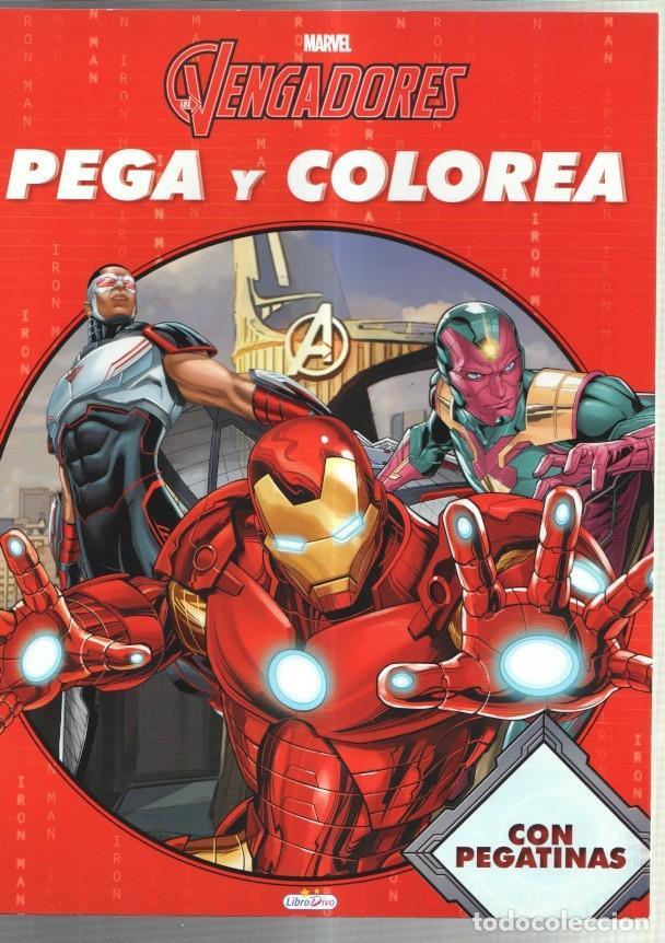 C&oacute;mics: Pega y Colorea: Marvel Vengadores: Iron Man en cubierta - - Foto 1