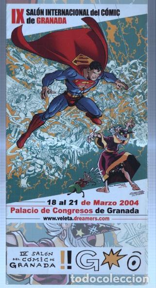 C&oacute;mics: Triptico informativo IX Salon internacional del comic de Granada de 2004 - varios - Foto 1