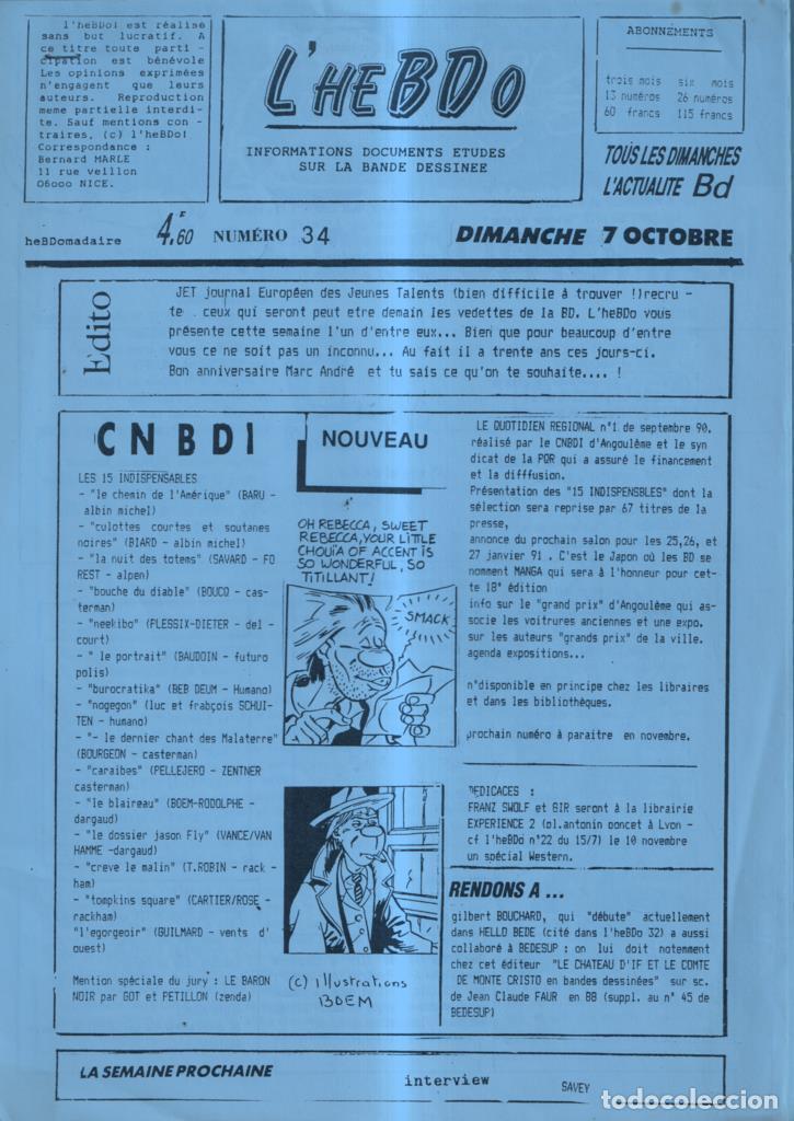 C&oacute;mics: Fanzine: Lhebdo numero 34 - Varios - Foto 1