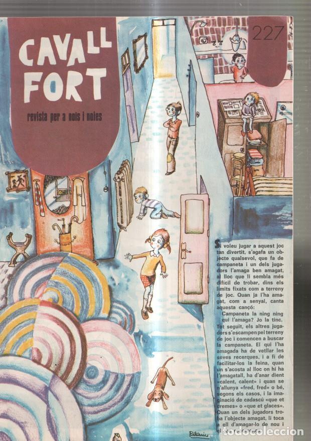 Comics : Revista Cavall Fort num. 227, 1972: Allo que passa-l ou i els barrufets- El teu amic - Varios