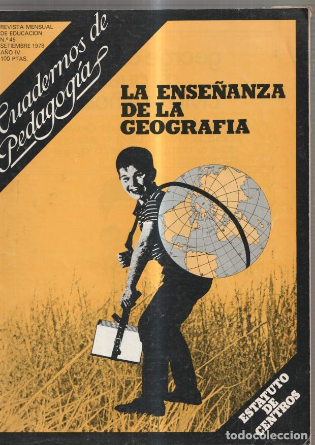 Fumetti: Cuadernos de Pedagogia numero 45, septiembre 1978: La ense&ntilde;anza de la Geo- - Varios