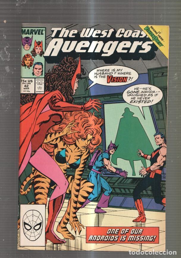 C&oacute;mics: Marvel Comics: West Coast Avengers vol 2 numero 42 - varios