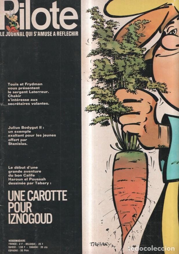 Comics: revista: Pilote numero 588, 11-2-1971: Une carotte pour Iznogoud. Trasera caricatura de Yves Montand