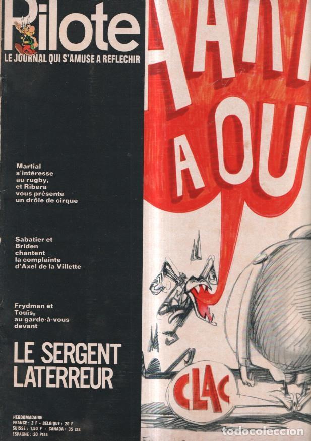 Fumetti: revista: Pilote numero 590, 25-2-1971: Le Sargent Laterreur. Trasera caricatura de Lee Van Cleef - V