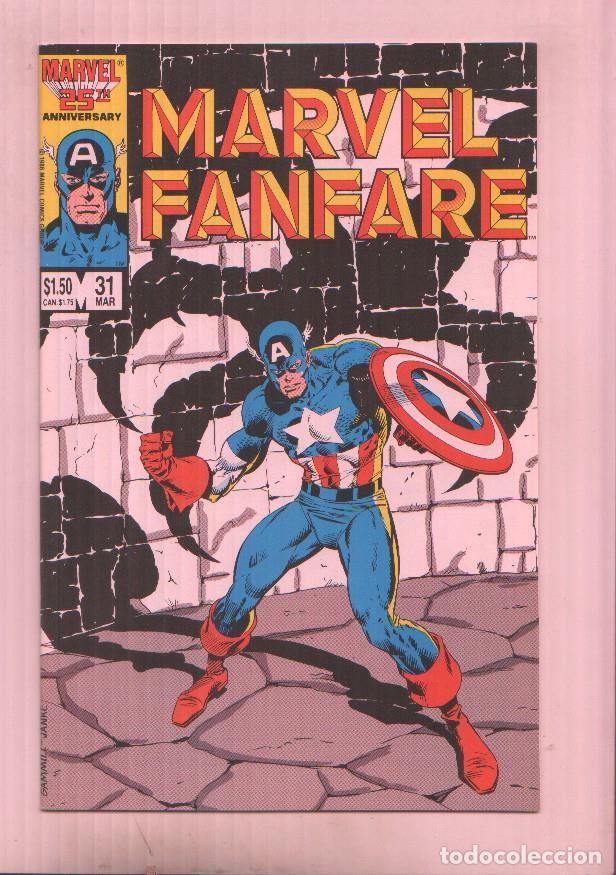 C&oacute;mics: Marvel Comics: Marvel Fanfare vol 1 numero 31: Captain America - - Foto 1