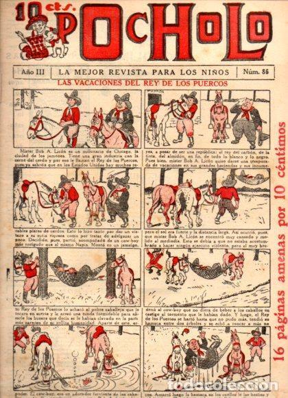 Comics: V48965: POCHOLO n&ordm; 86. Las vacaciones del rey de los puercos - NULL