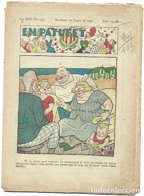C&oacute;mics: PATUFET 2690: Numero 1533, 19 de agosto de 1933