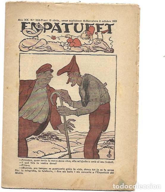C&oacute;mics: PATUFET 2695: Numero 1018, 6 de octubre de 1923