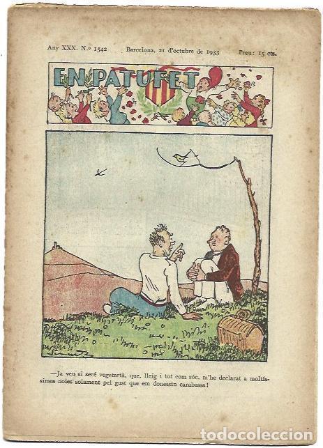 C&oacute;mics: PATUFET 2698: Numero 1542, 21 de octubre de 1933