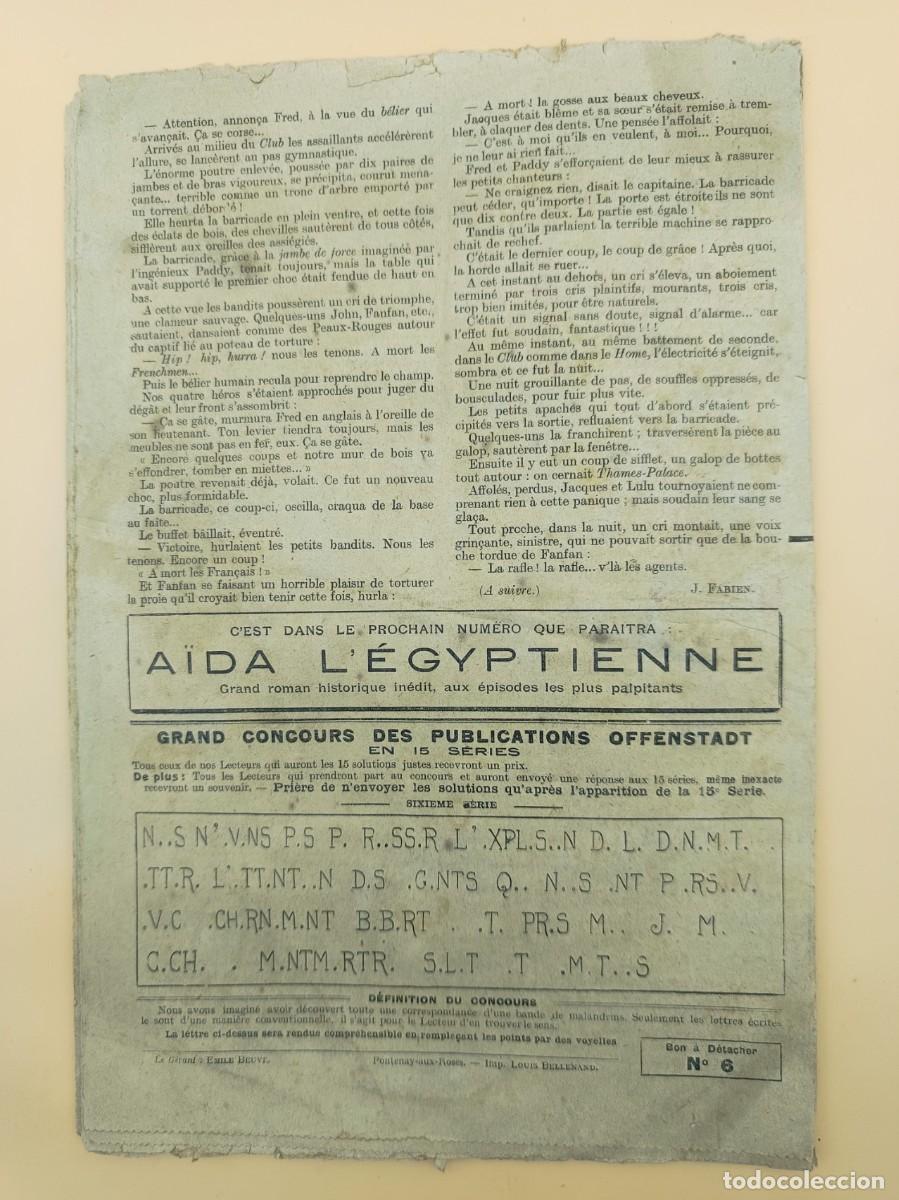 C&oacute;mics: LES ROMANS JEUNESSE A&Ntilde;O 1912 N.5 - Foto 2