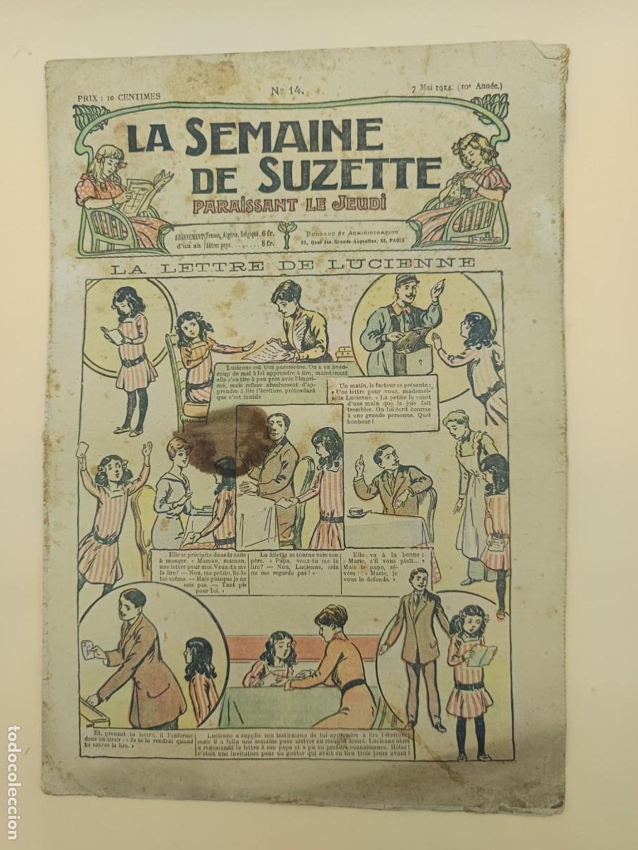 C&oacute;mics: LA SEMAINE DE SUZETTE A&Ntilde;O 1914 N.14 - Foto 1