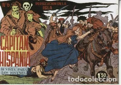 C&oacute;mics: Capitan Hispania facsimil numero 06: Persecucion en la isla - Gonzalez Alacreu - Foto 1