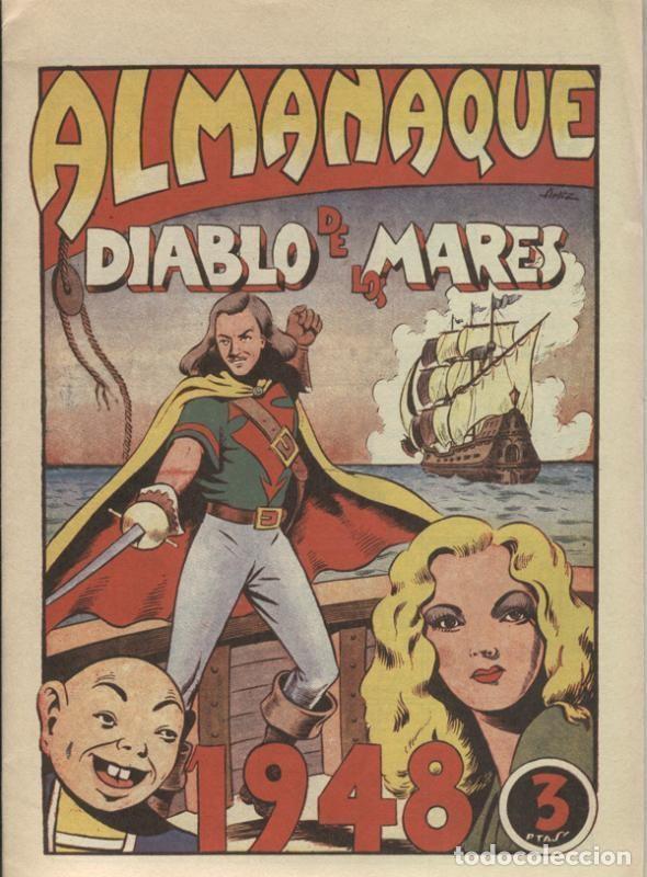 C&oacute;mics: El Diablo de los Mares almanaque facsimil 1948 - Ferrando - Foto 1