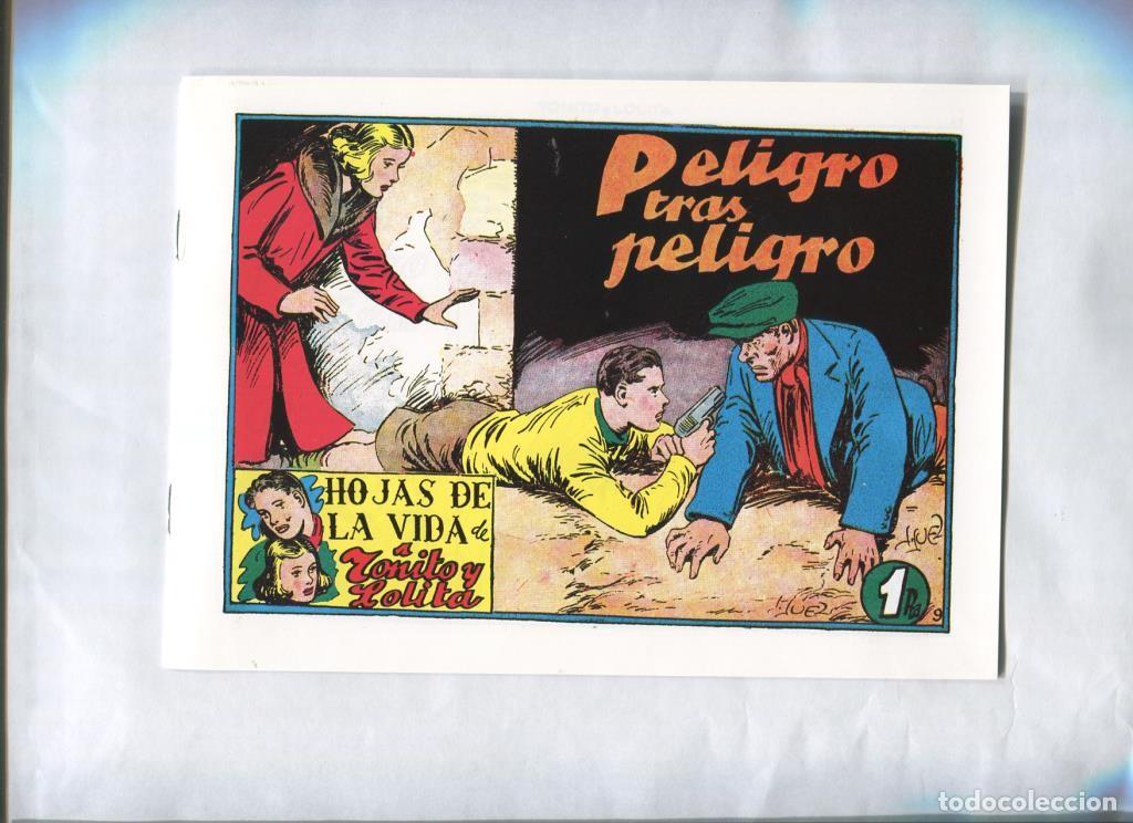 C&oacute;mics: Facsimil: Hojas de la Vida de To&ntilde;ito y Lolita numero 09: Peligro tras peligro - Jaime Juez