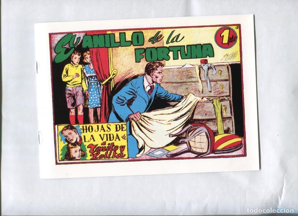 Comics: Facsimil: Hojas de la Vida de To&ntilde;ito y Lolita numero 13: El anillo de la fortuna - Jaime Juez
