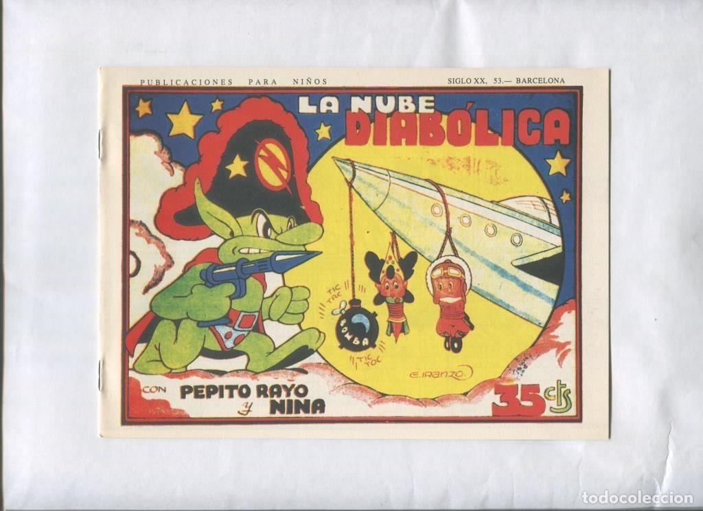 Comics: Facsimil: Pepito Rayo y Nina numero 13: La nube diabolica - Juan G.Iranzo