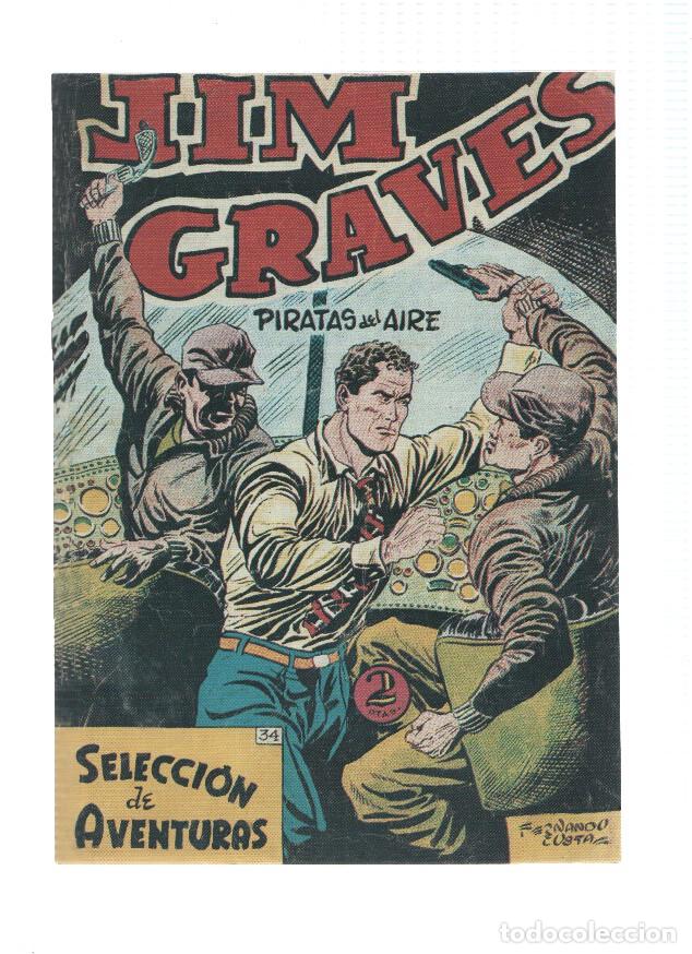 C&oacute;mics: Facsimil: Jim Graves numero 34: Piratas del aire - Julio Vivas