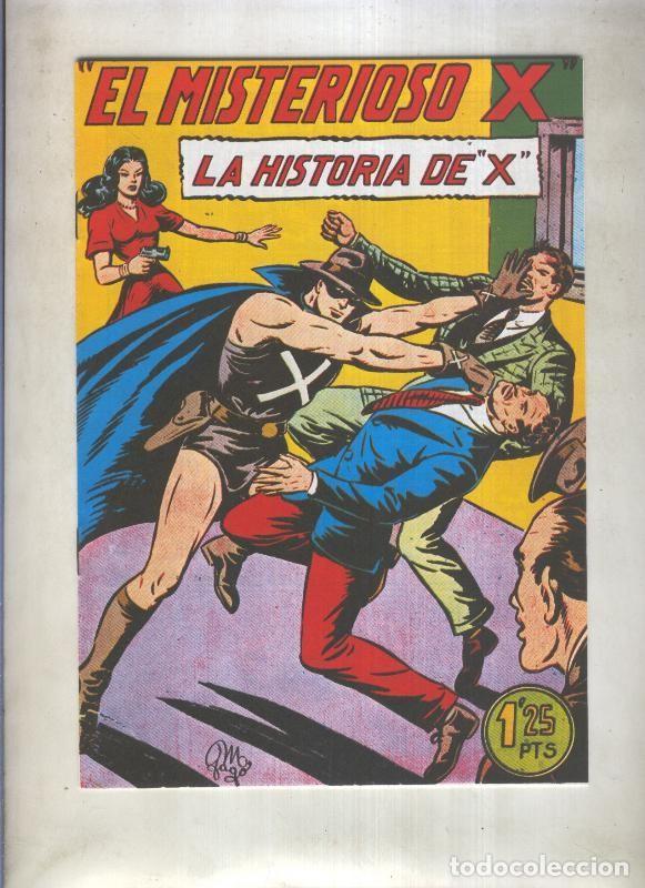 Comics : El Misterioso X, facsimil numero 11: La historia de X - Manuel Gago