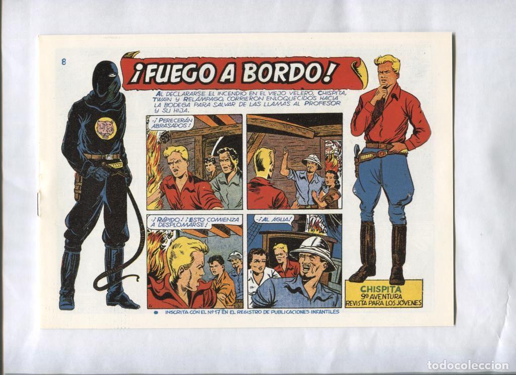 Comics: Facsimil: Chispita novena aventura numero 08: Fuego a bordo - Biosca