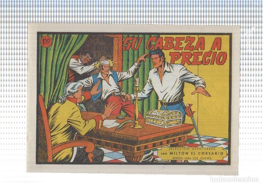 C&oacute;mics: Facsimil: Milton el Corsario numero 104: Su cabeza a precio - Va&ntilde;o