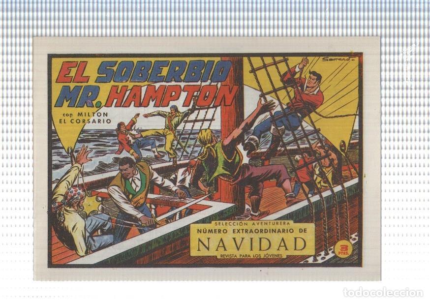 Comics : Facsimil: Milton el Corsario numero 097: El soberbio Mr. Hampton (extra navidad) - Va&ntilde;o