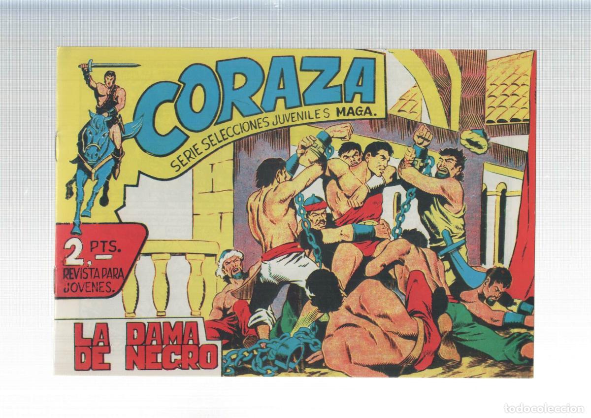 Comics: Coraza, facsimil numero 63: la dama de negro - Lopez Fajardo