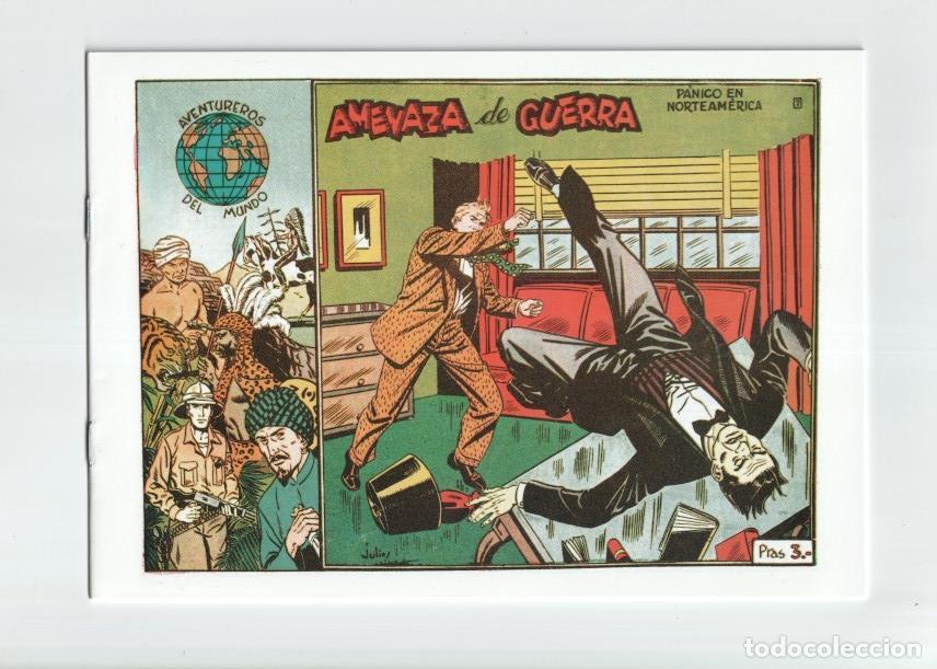C&oacute;mics: Facsimil: Aventureros del Mundo numero 7: Panico en Norteamerica: Amenaza de guerra - Julio Vivas