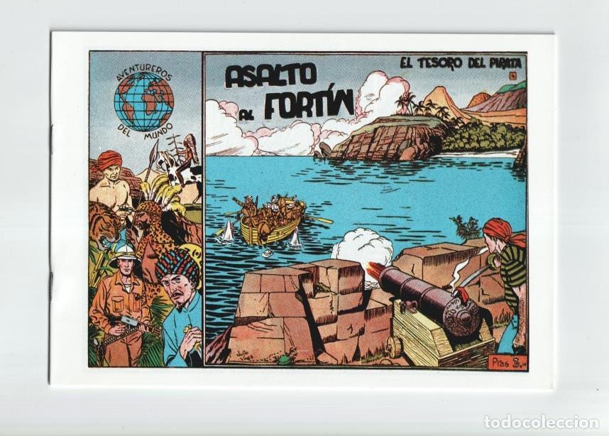 C&oacute;mics: Facsimil: Aventureros del Mundo numero 4: El Tesoro del pirata: Asalto al fortin - Julio Vivas