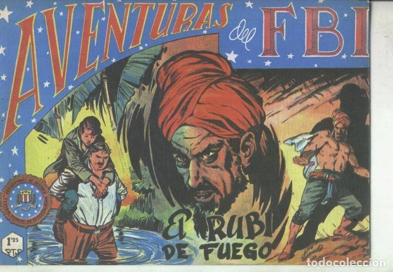 C&oacute;mics: Aventuras del FBI facsimil numero 070: El rubi de fuego - Luis Bermejo-Lopez Blanco