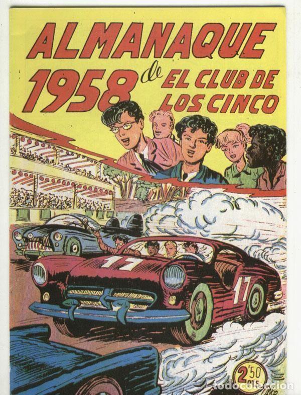 C&oacute;mics: Facsimil: El Club de los Cinco almanaque para 1958 - Varios - Foto 1