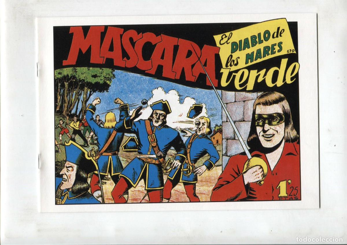 C&oacute;mics: Facsimil: El Diablo de los Mares numero 57: Mascara verde - Ferrando - Foto 1