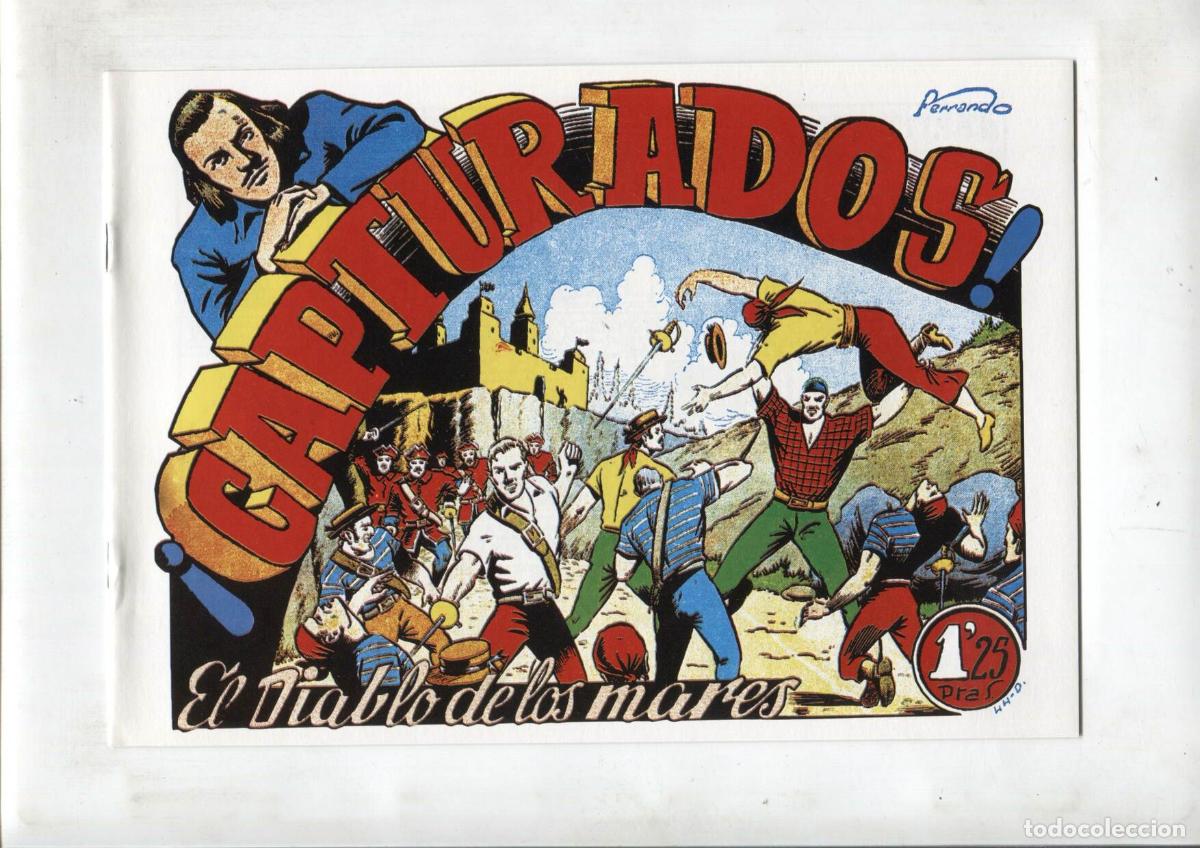 C&oacute;mics: Facsimil: El Diablo de los Mares numero 44: Capturados - Ferrando - Foto 1