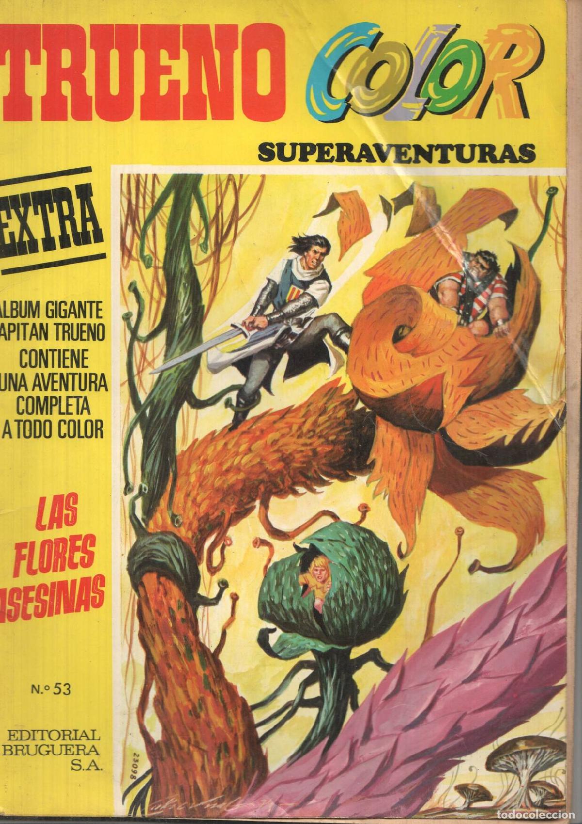 C&oacute;mics: Trueno Color Superaventuras numero 53: Las flores asesinas (arrancada y falta la ultima pagina) - va