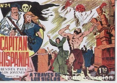 C&oacute;mics: Capitan Hispania facsimil numero 24: A traves de los siglos - Gonzalez Alacreu - Foto 1